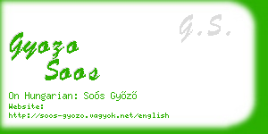 gyozo soos business card